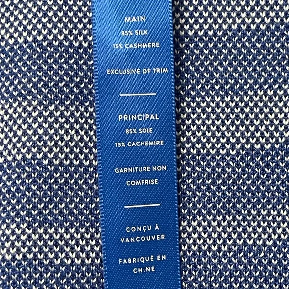 Kit and Ace Studio Cardigan Sz XS / S Blue and White - Picture 10 of 10